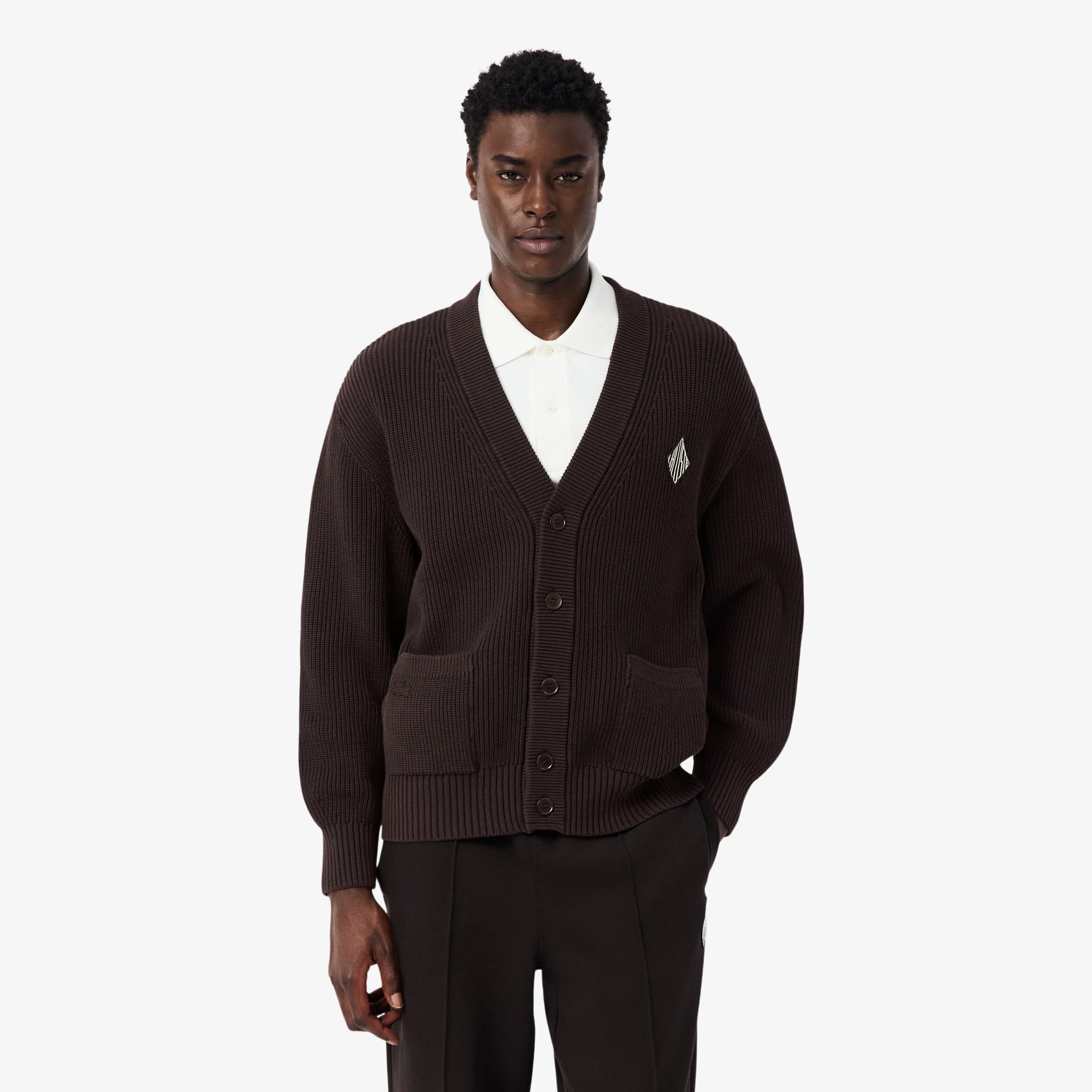 Relaxed Fit Ribbed Cotton Cardigan - Sweaters & Sweatshirts - New