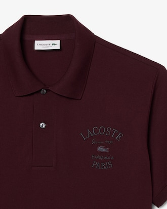 Classic Fit Embroidered Petit Piqu&eacute; Polo Shirt