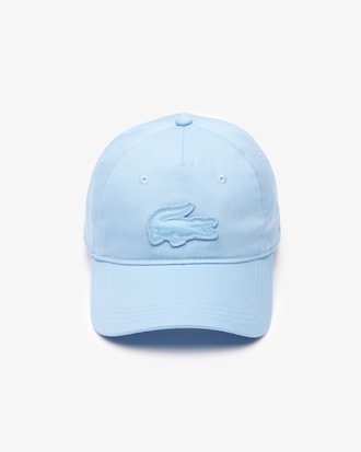 Gorra acolchada de sarga con insignia del cocodrilo