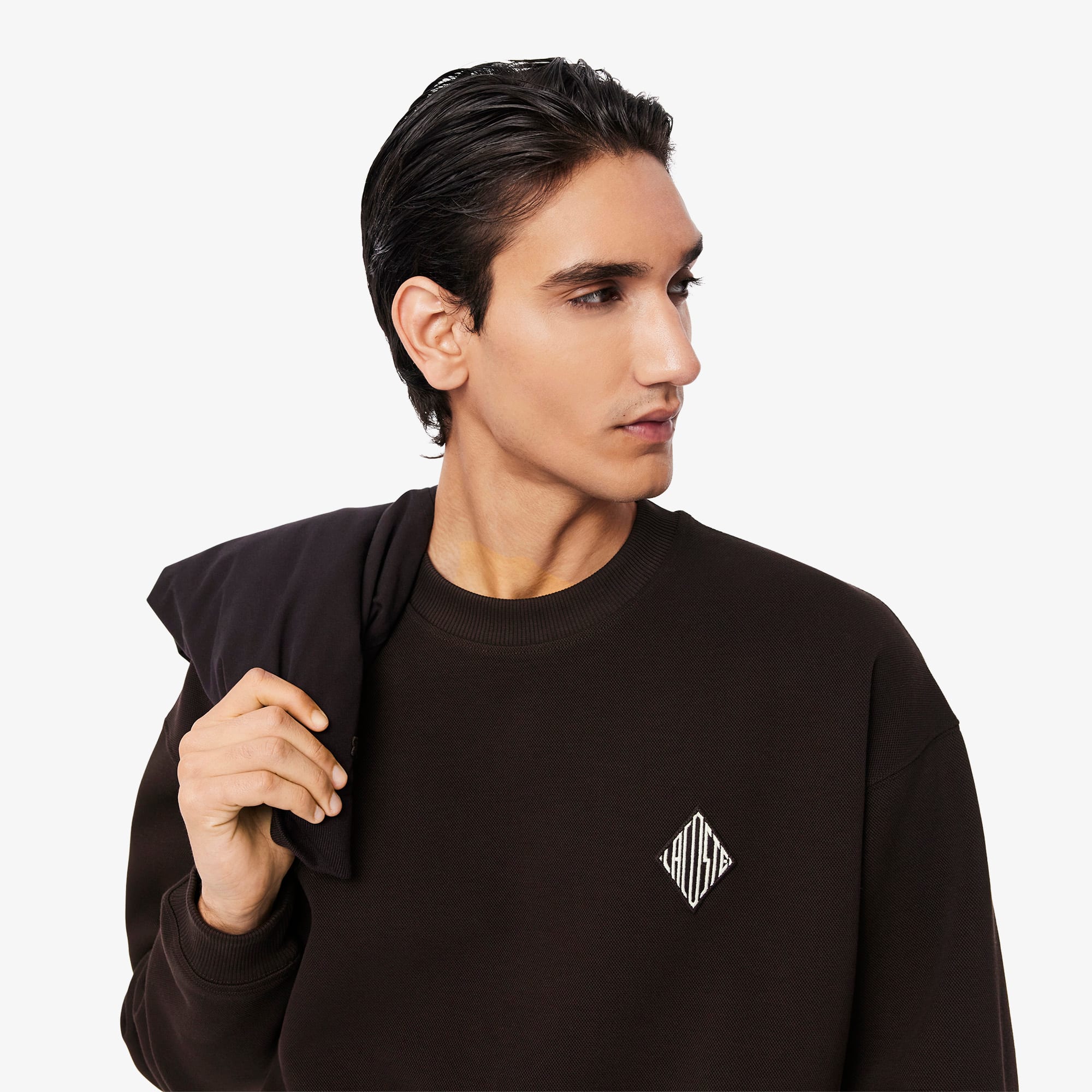 Double Face Piqué Badge Sweatshirt - Sweaters & Sweatshirts - New