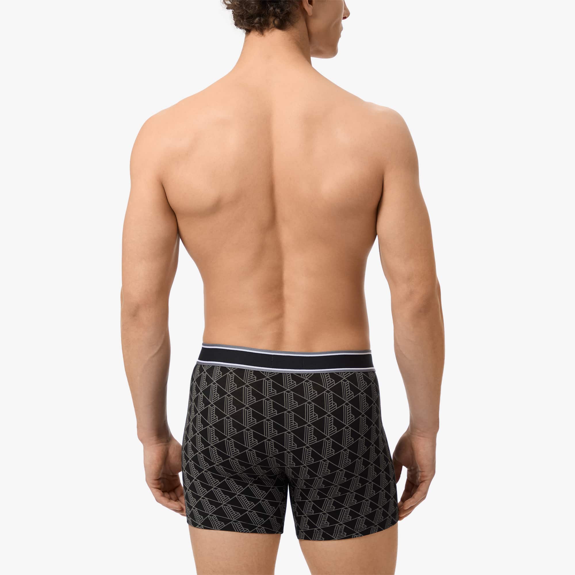 Men's 3-Pack Monogram Print Boxer Briefs