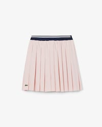 Girls' Oxford Cotton Pleated Skirt