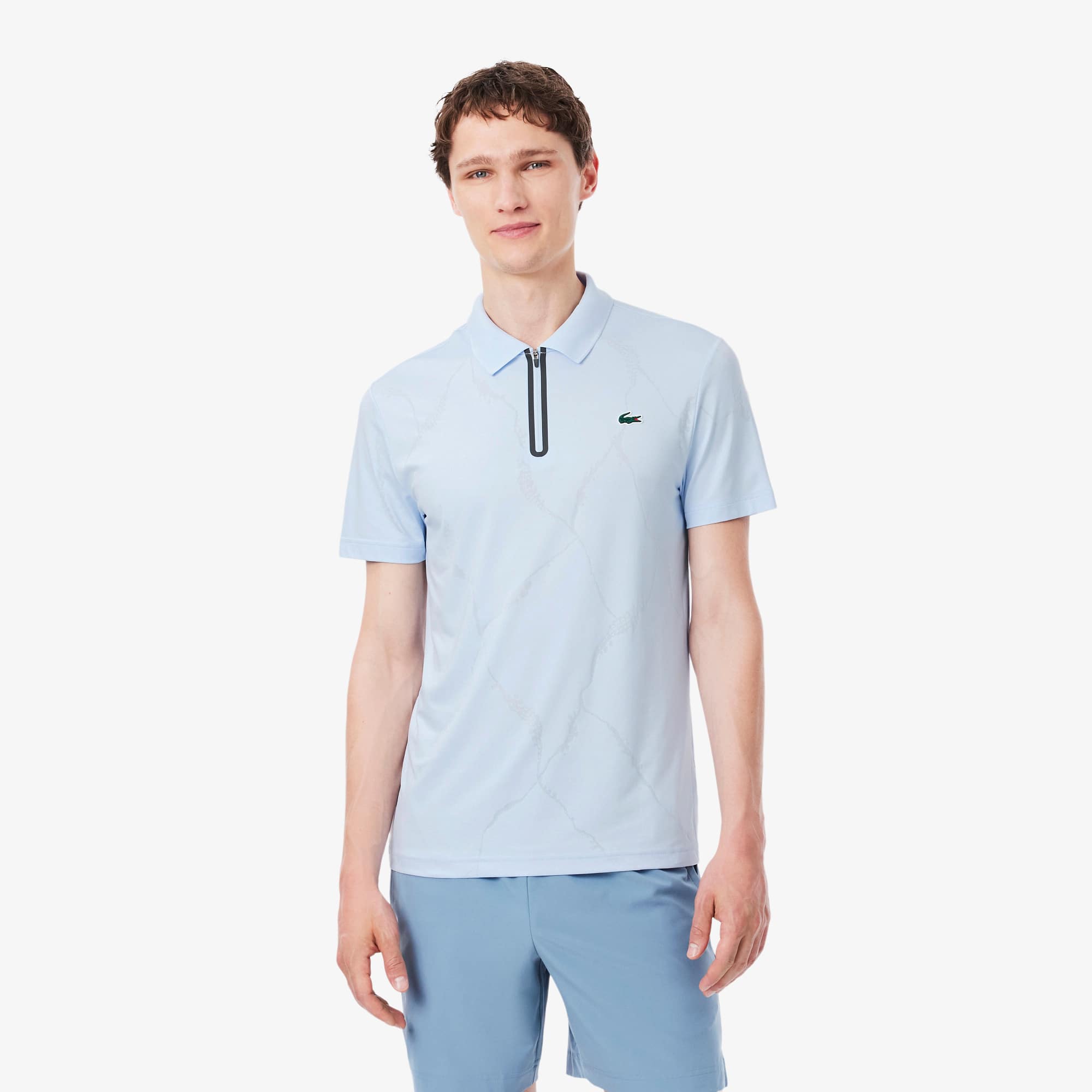 Ultra Dry Jacquard Crocodile Tennis Polo Shirt
