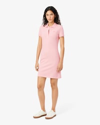 Women's Slim Fit Stretch Mini Piqu&eacute; Polo Dress
