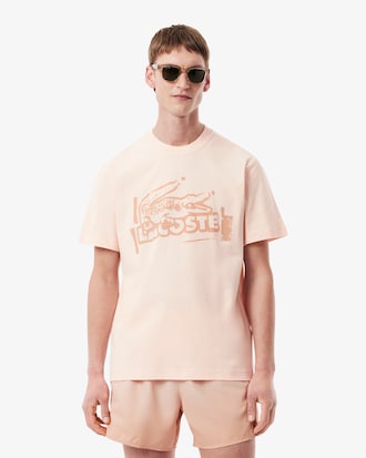 Playera Para Hombre De Punto De Algod&oacute;n Estampada