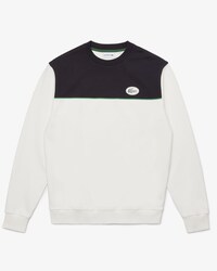 Men&rsquo;s Heritage Badge Colourblock Cotton Fleece Sweatshirt