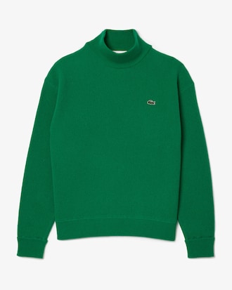 Women's Relaxed Fit Wool High-Neck Sweater