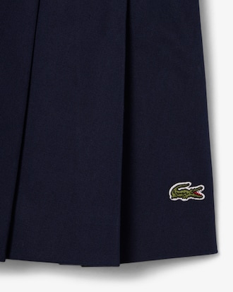 Women's Short Stretch Cotton Pleated Skirt