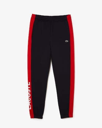 Men’s Sweatpants with Branding and Contrast Stripe Detail
