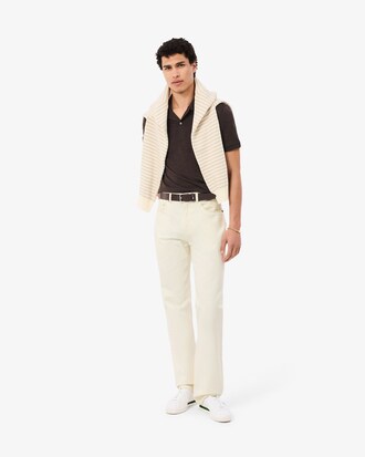 Polo de Tejido Jersey de Lana de Corte Regular
