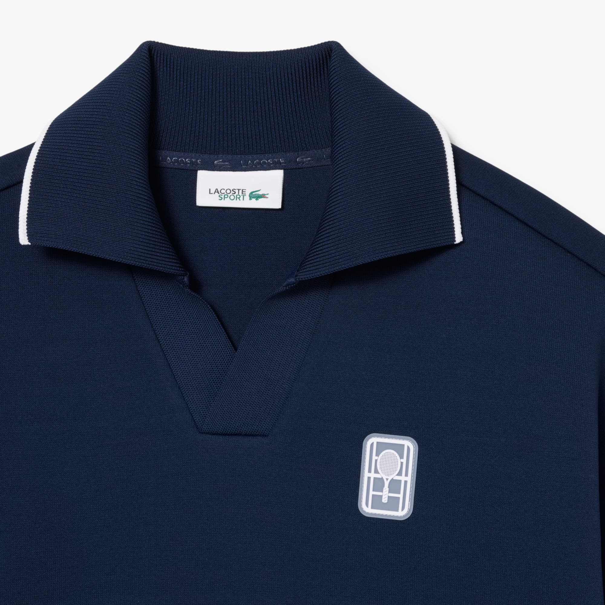Tennis Heritage Polo Collar Sweatshirt - Sweaters & Sweatshirts