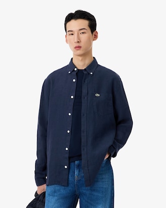 Men's Regular Fit Linen Shirt