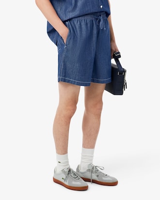 Shorts De Mezclilla Relax Fit