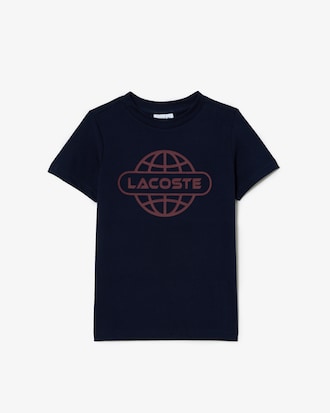 Kids' Cotton Jersey Planet Print T-Shirt