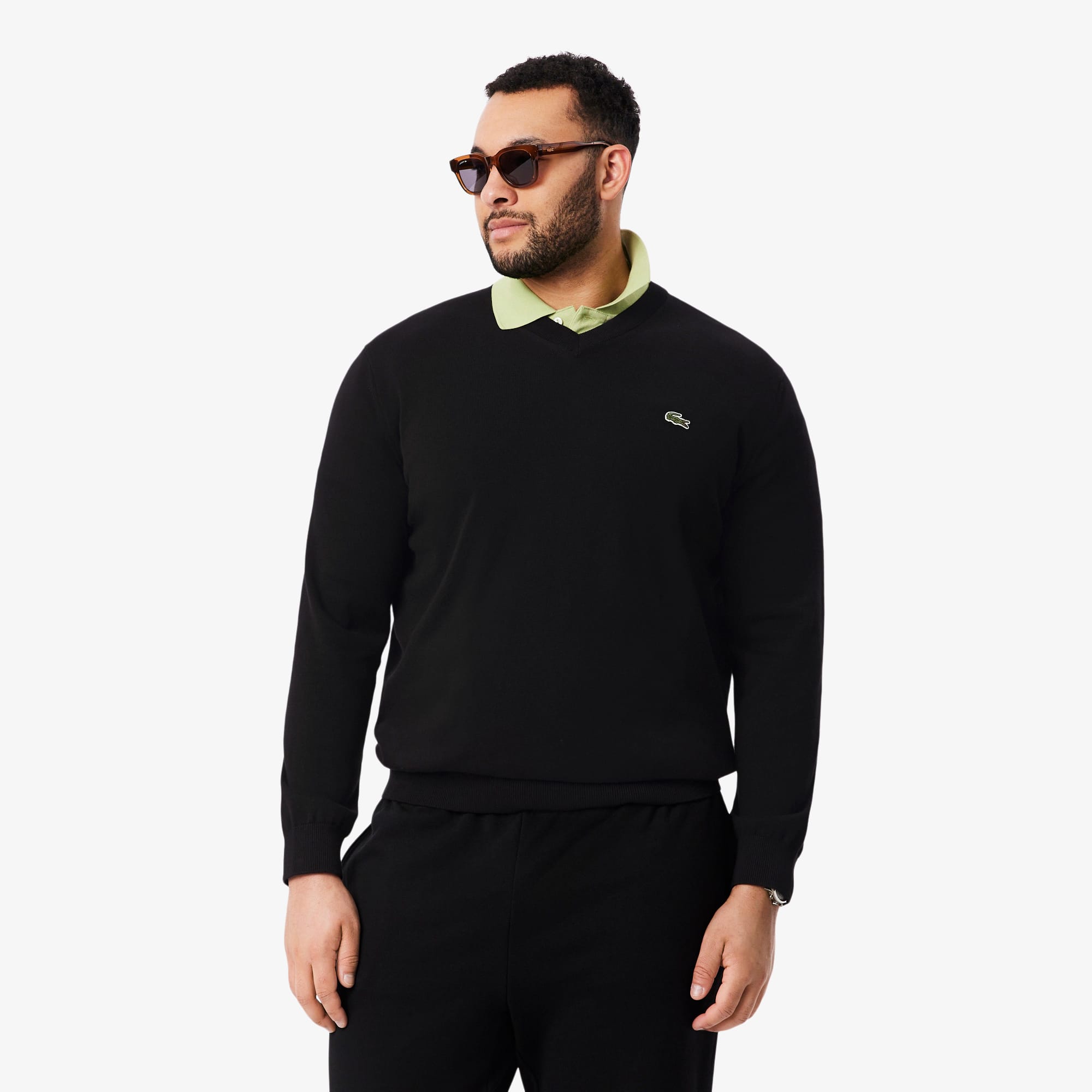 Men's Cotton V-Neck Sweater - Sweaters & Sweatshirts - New In 2026
