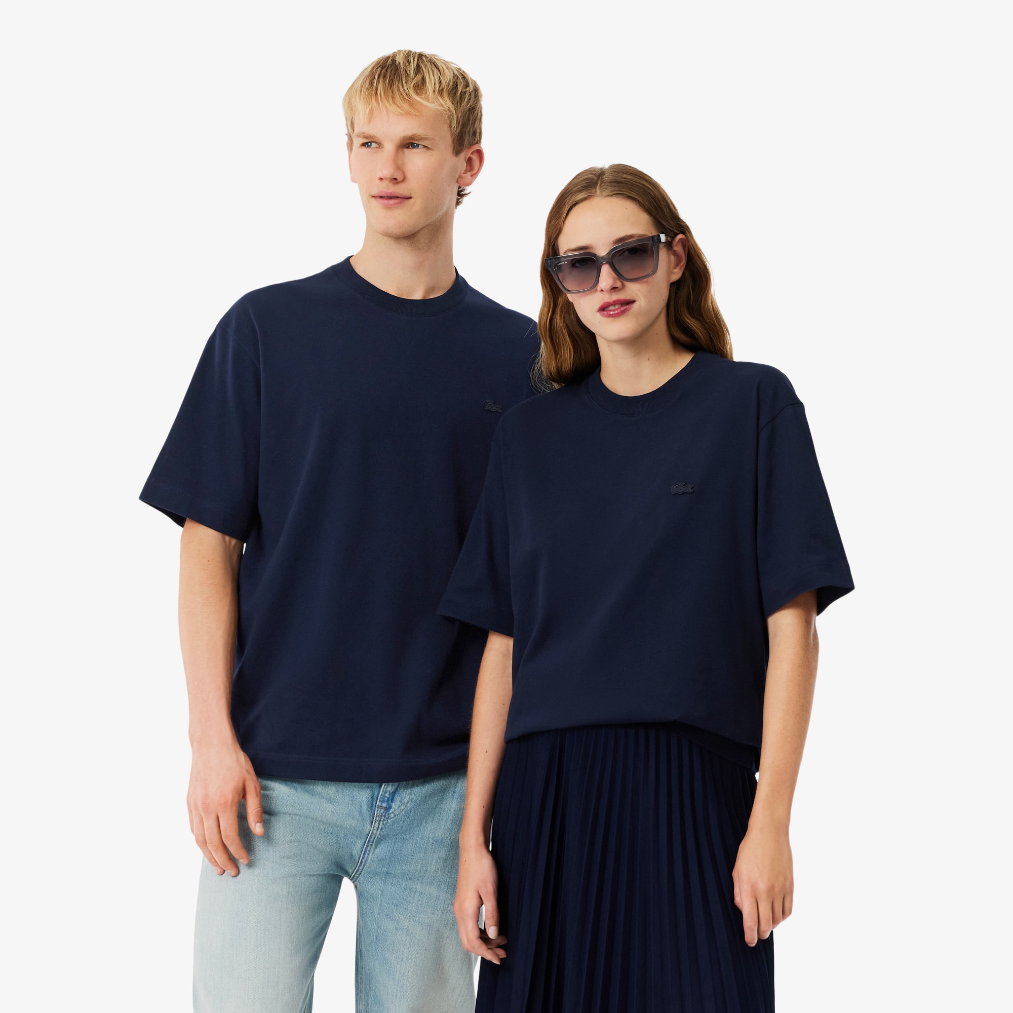 Lacoste Unisex Loose Fit Heavy Jersey T-Shirt