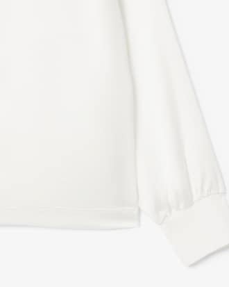 Women's Long Sleeve Oversized Satin Polo