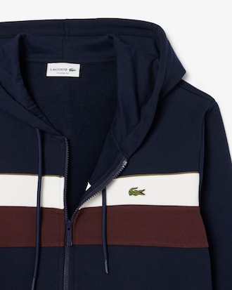 Men's Zip-Up Colorblock Hoodie