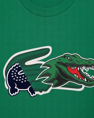 Men's Relaxed Fit Oversized Crocodile T-Shirt