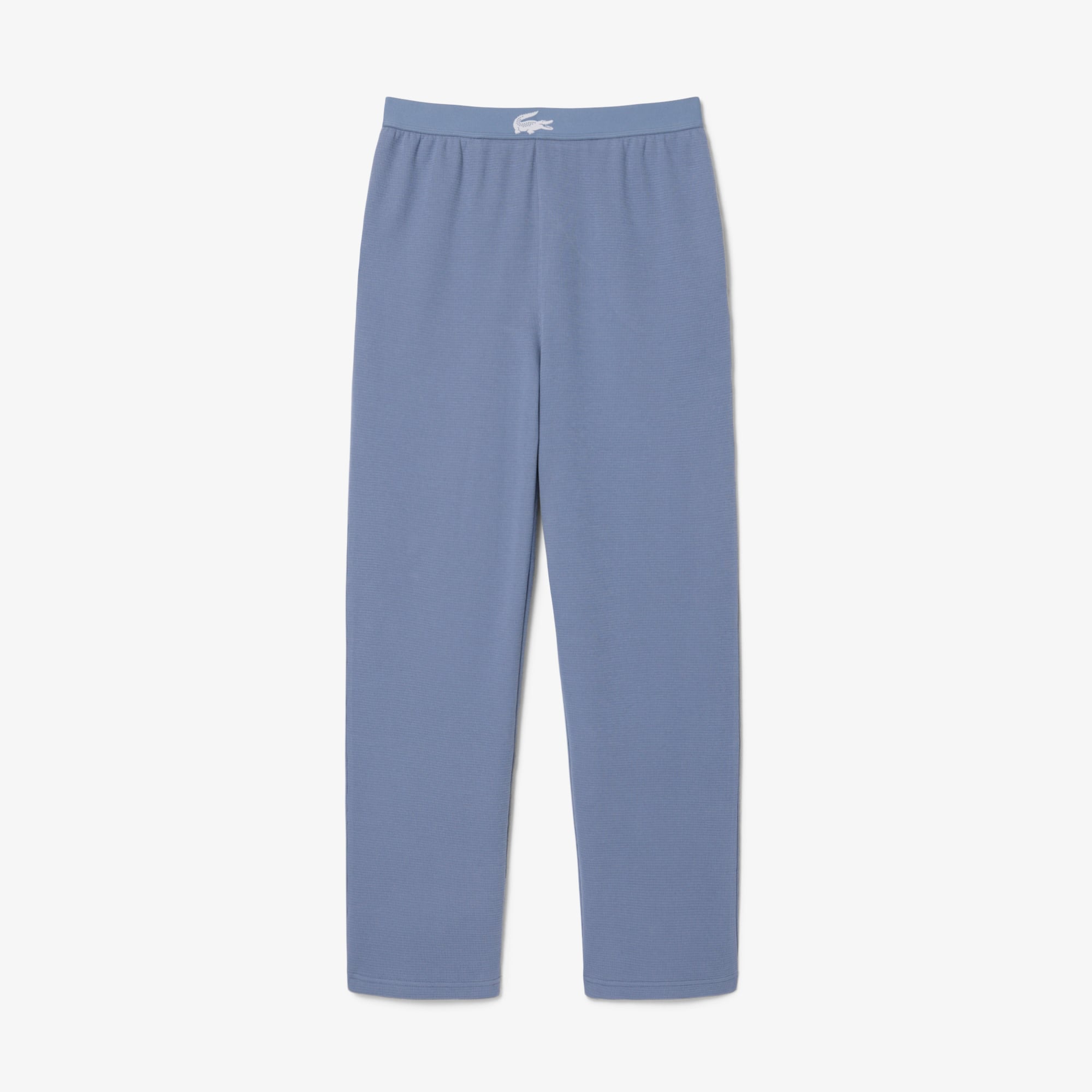 Lacoste Men's Straight-Fit Lounge Waffle-Knit Pajama Pants - Thistle