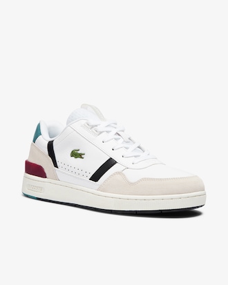 Sneakers T-Clip homme en cuir color&eacute;