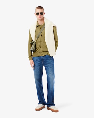 Men's Fluid Rib Knit Cardigan