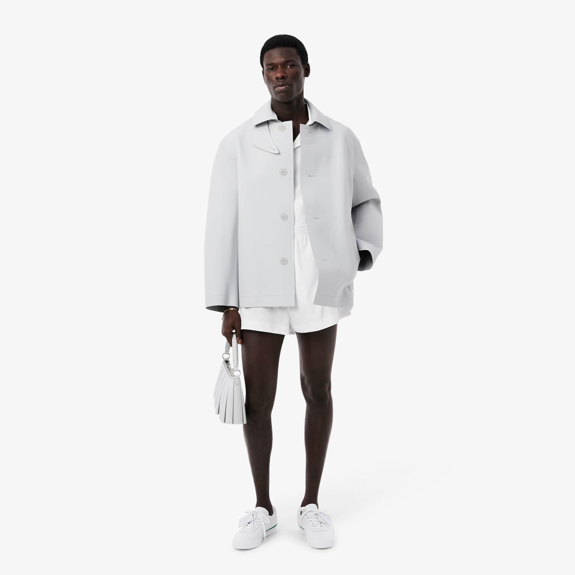 美品LACOSTE アイボリー ナイロンセットアップ LACOSTE - 90s ラコステ ナイロン セットアップ 4の通販 by