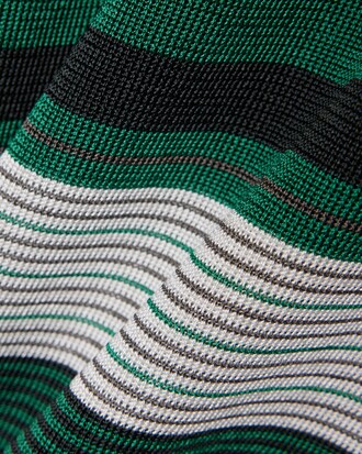 Runway Oversized Striped Satin T-shirt