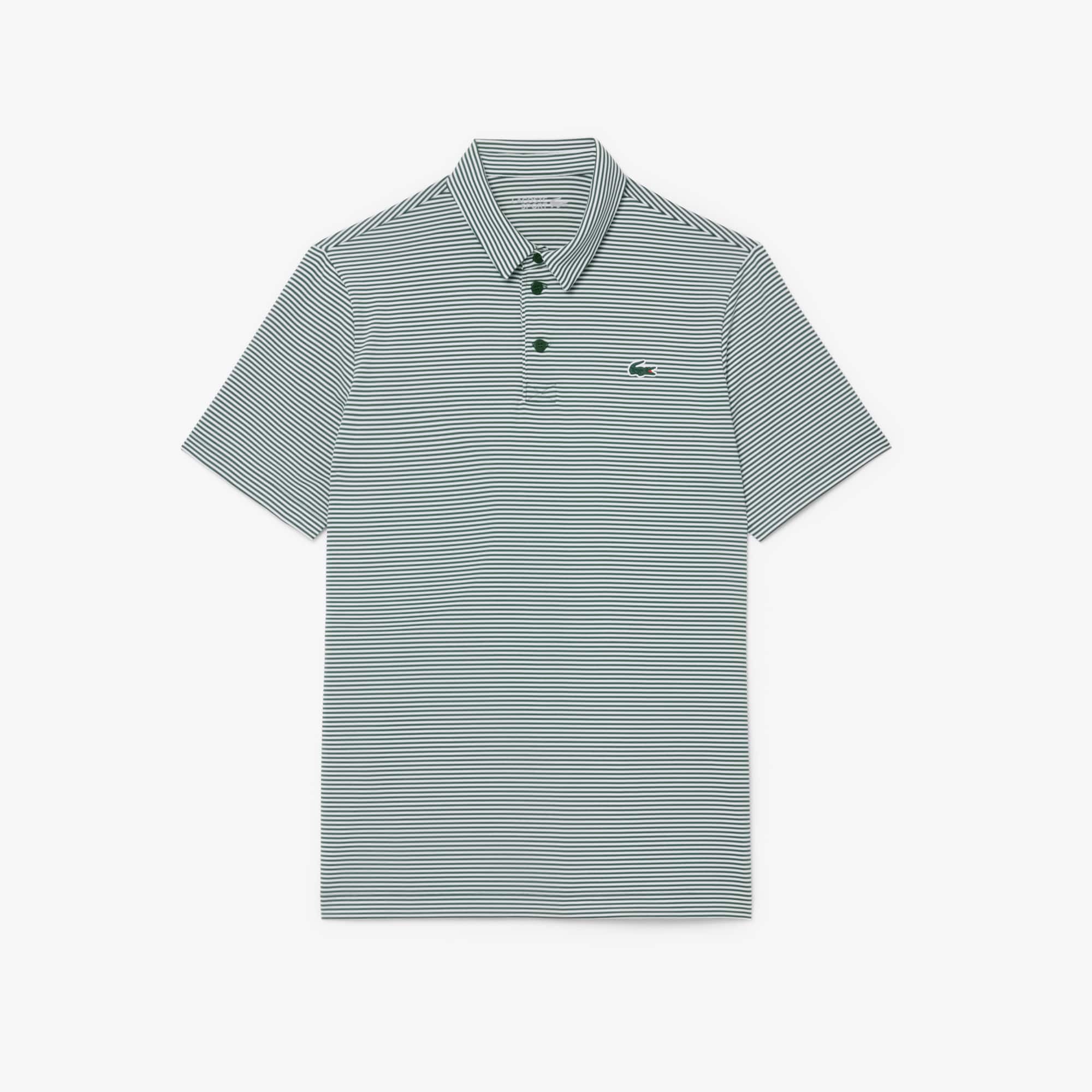 Ultra Dry Striped Golf Polo Shirt