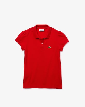 Kids' Scalloped Collar Mini Piqu&eacute; Polo