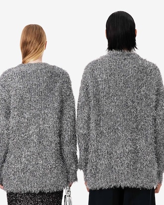 Runway Lurex Knit Cardigan