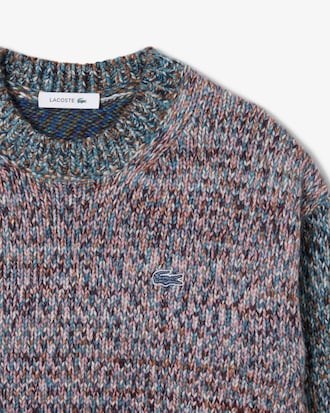 Women's High-Neck Wool Blend Cable Knit Sweater