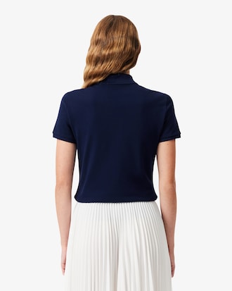 Polo De Mini Piqu&eacute; El&aacute;stico L.12.D De Corte Slim Para Mujer