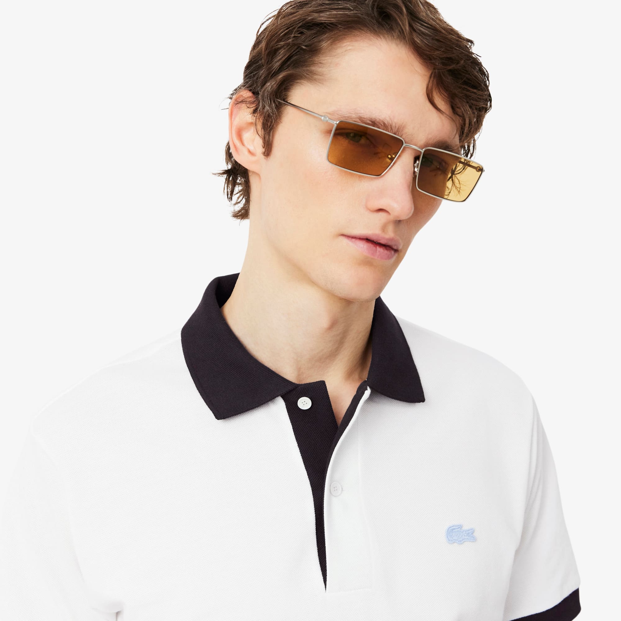 Classic Fit Contrast Rib Polo