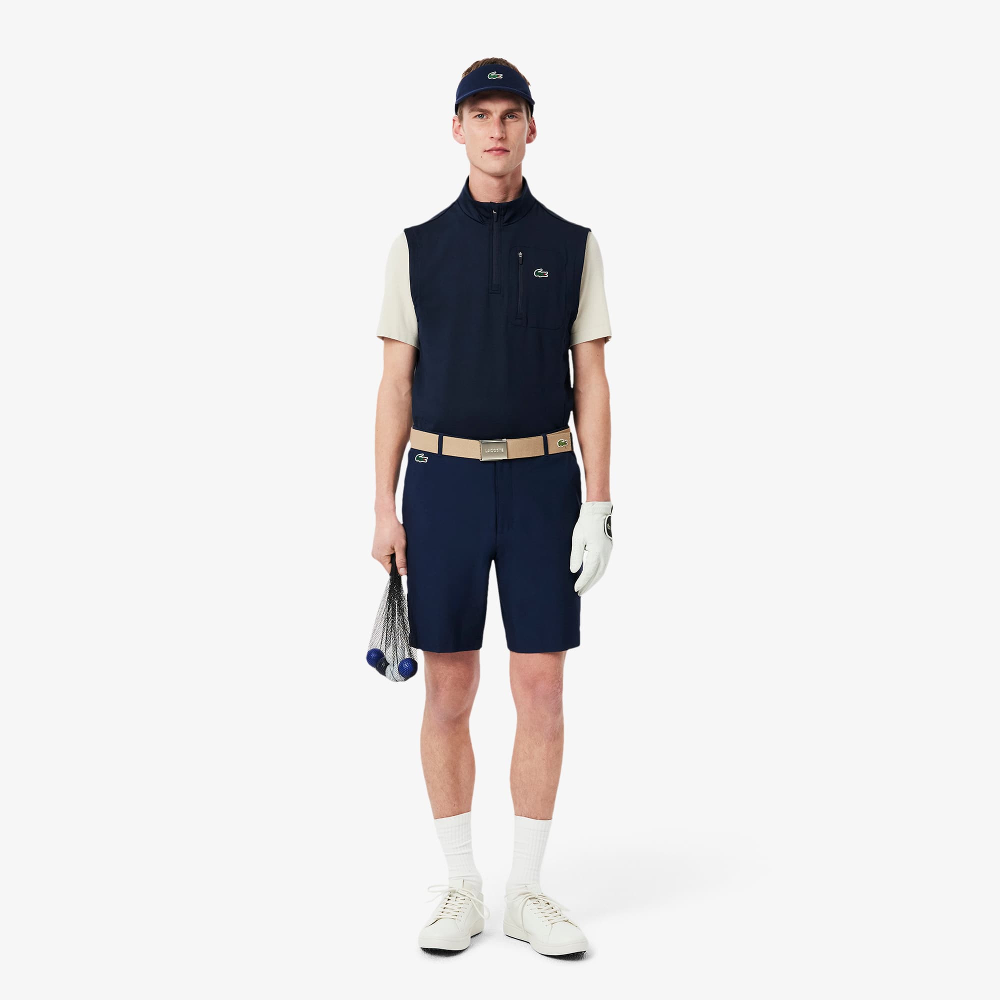 LACOSTE ゴルフジャケット ラコステ LACOSTE バーシティゴルフジャケット（ワイン