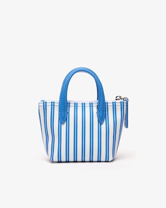 Cabas miniature femme Lacoste L.12.12 avec imprim&eacute; ray&eacute;