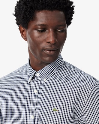 Regular Fit Plaid Poplin Shirt