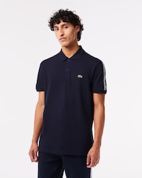 Men's Regular Fit Stretch Piqué Logo Polo