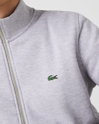 Men's Zip-Up Piqué Fleece Jacket