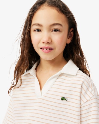 Kids' Striped Terry Polo