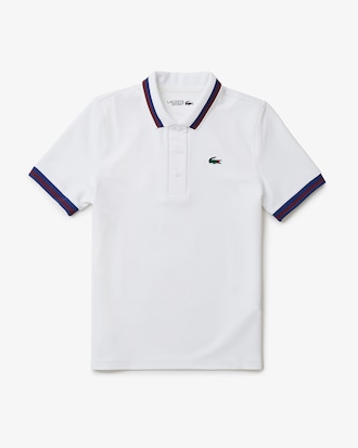 Women's UV Protect Stripe Collar Tennis Polo