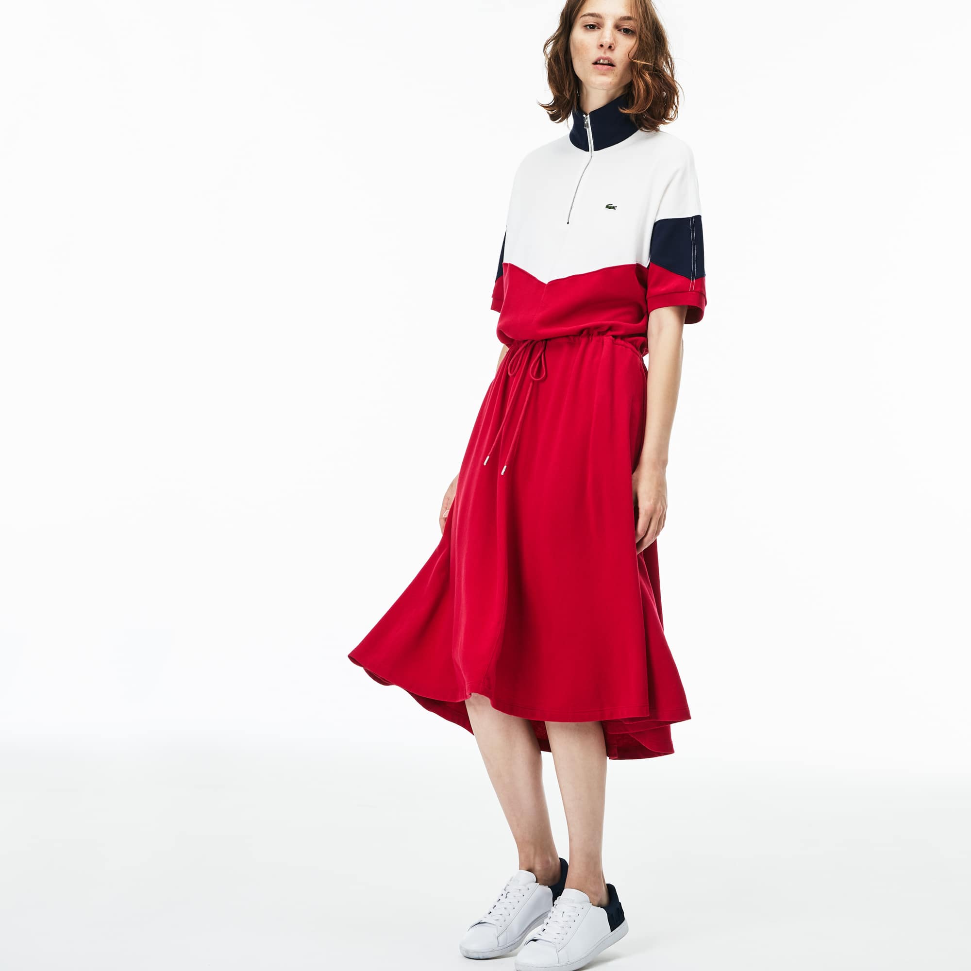 Women S Clothing On Lacoste Women S Ed Colorblock Terrycloth Piqué Polo