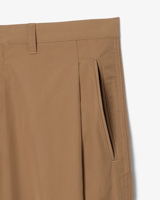 Pantalon &agrave; plis en twill loose fit