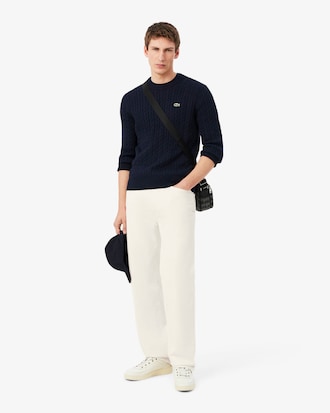 Men's Cable Knit Cotton Sweater