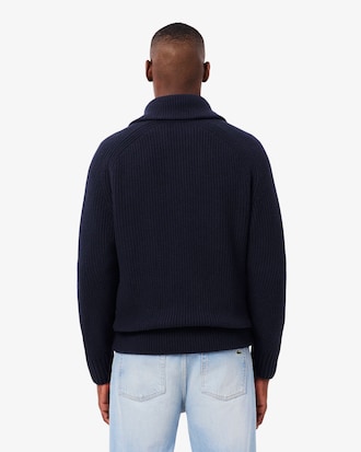 Men's Wool Zip-Up Sweater