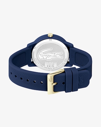 Montre femme Lacoste.12.12 avec bracelet en silicone bleu