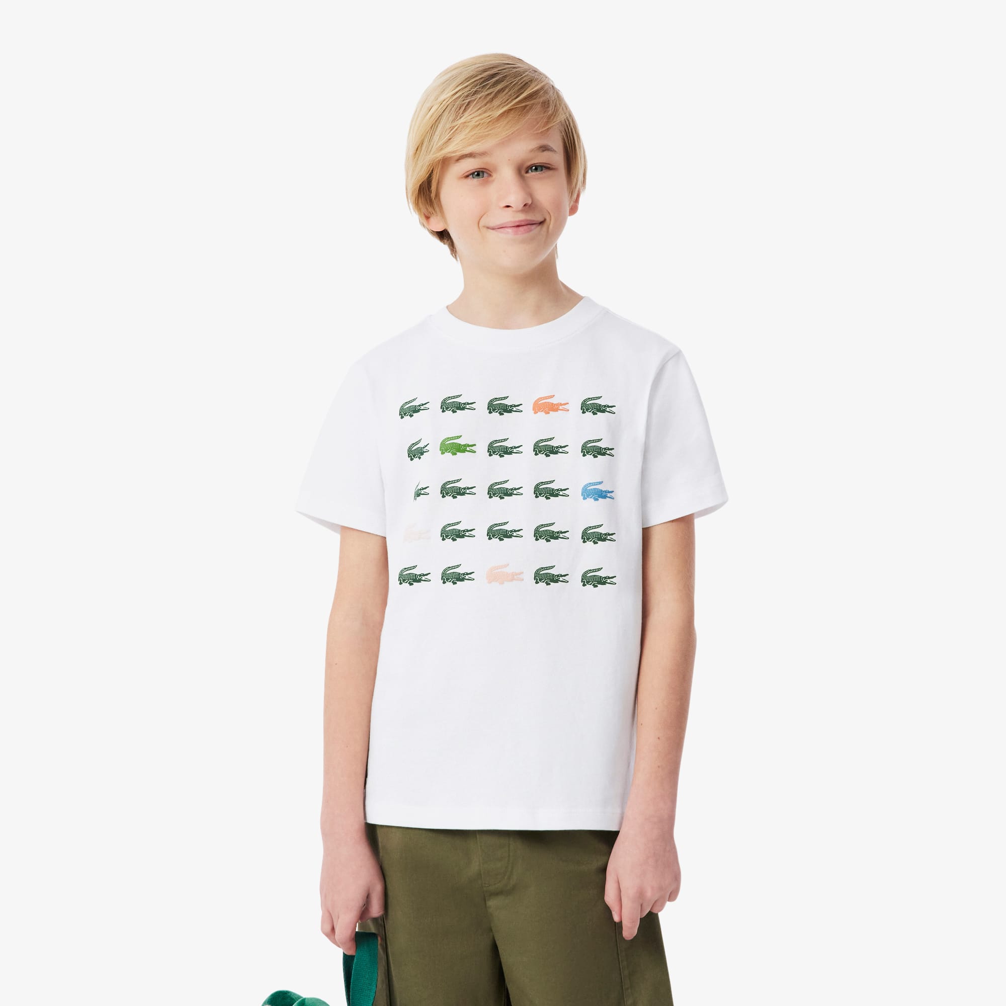 Crocodile Print Cotton T-Shirt - T-Shirts & Tops - New In 2026