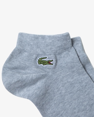 Lot de 3 paires de chaussettes basses Lacoste SPORT en coton uni