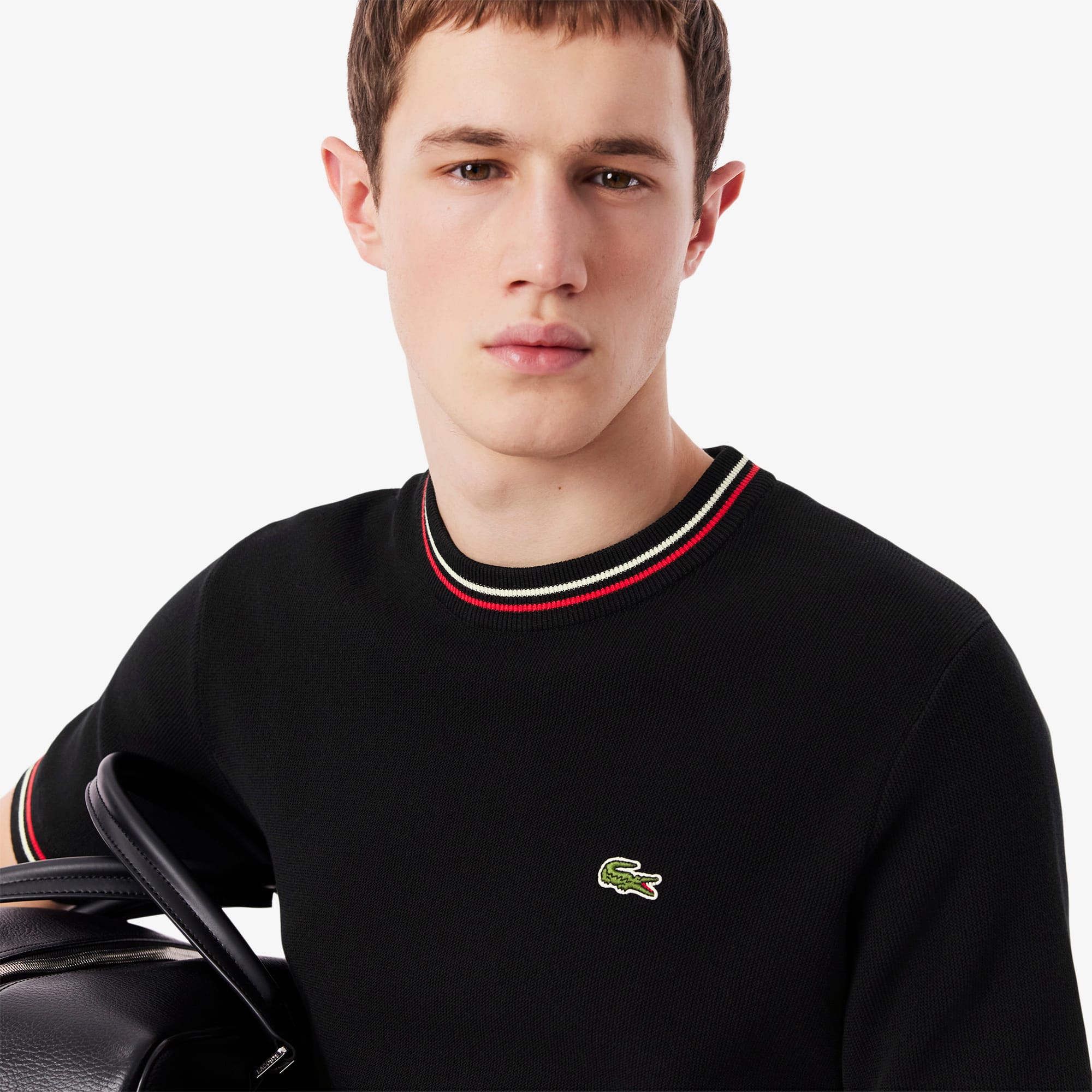 Men's Classic Fit Striped Knit T-Shirt - Sweaters