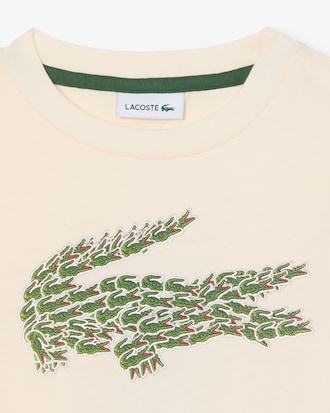 Boys' Crocodile Print Cotton T-Shirt